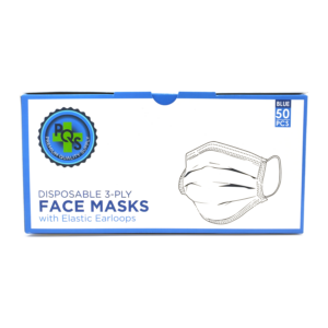 front of pqs surgical mask box